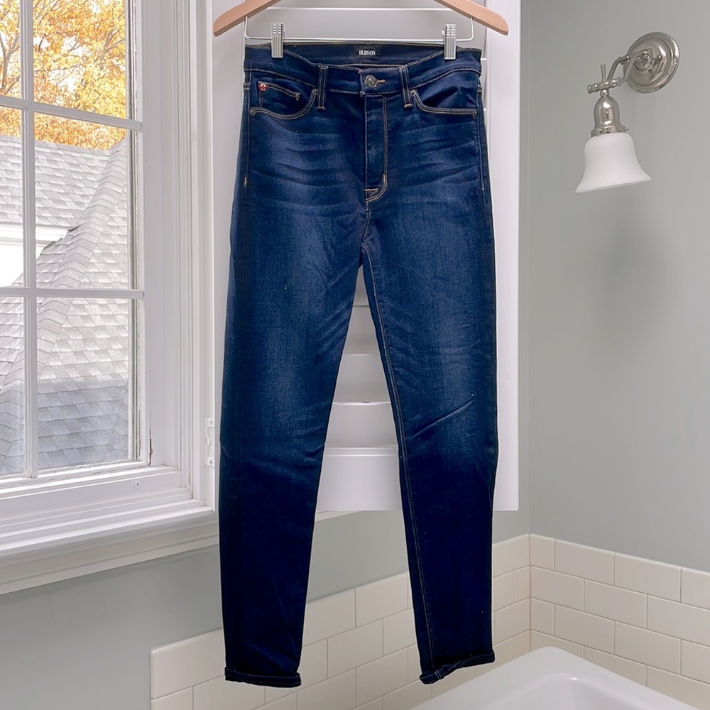 👖 HUDSON BARBARA HIGH WAIST SUPER SKINNY JEANS